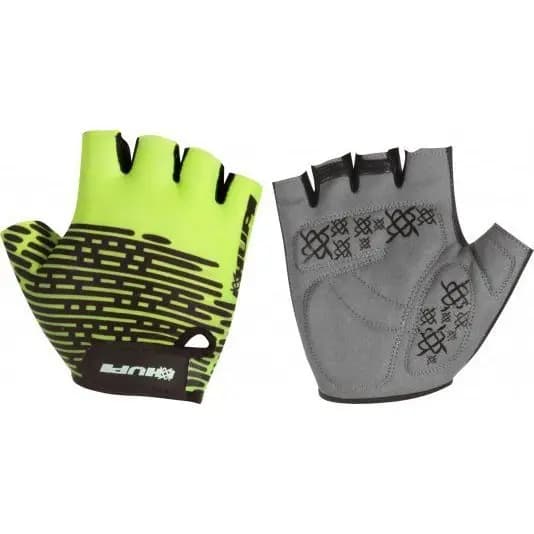 Luva Ciclismo HUPI Eco Dedo Curto Biometria Verde Neon