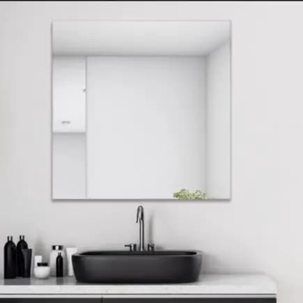 Espelho Quadrado Lapidado Decorativo VARIAS MEDIDAS Espelho para Banheiro