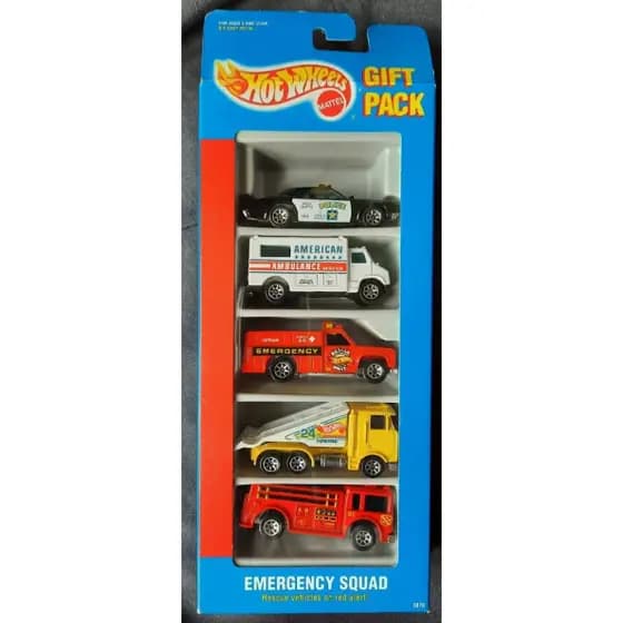 HOT WHEELS 5 PACK EMERGENCY SQUAD