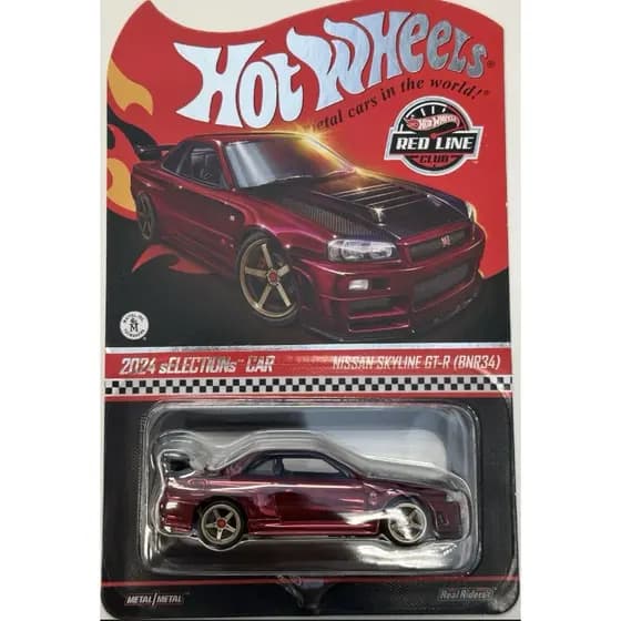 HOT WHEELS RED LINE CLUB RLC Exclusive sELECTIONs Nissan Skyline GT-R (BNR34)