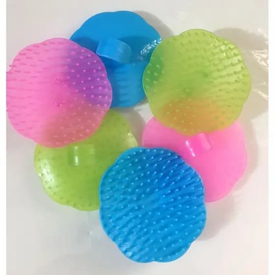 Escova Massageador de Cabelo Cabeça Couro Cabeludo Shampoo Pente Silicone Anti-coceira