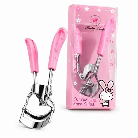 Curvex Para Cílios Profissional Rosa | Curvador de Cílios Modelador Alongador Portátil