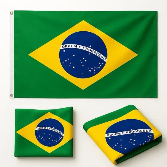 Bandeira do Brasil Oficial 90x150cm Alta Qualidade Resistente Para Eventos Copa Decoração