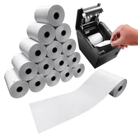 Bobina Térmica 80x30 Com 20 Rolos Pdv Cupom Fiscal E-commerce Varejo Marketplaces NÃO ADESIVA