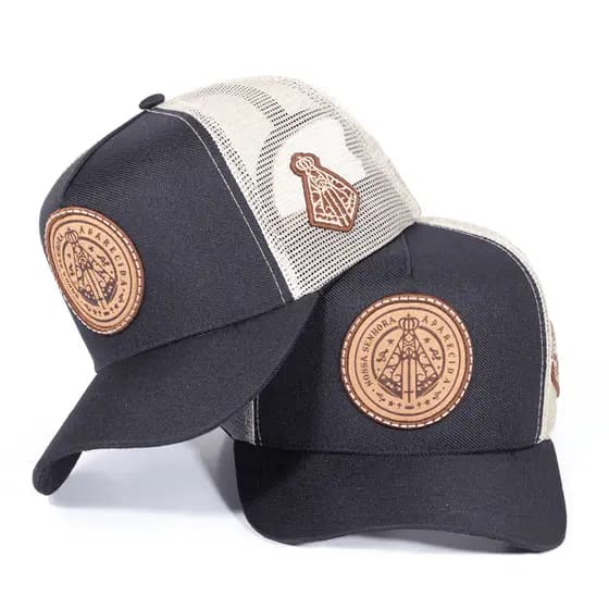 Boné Trucker Linha Country Telinha Aba Curva Imagem Nossa Senhora Aparecida