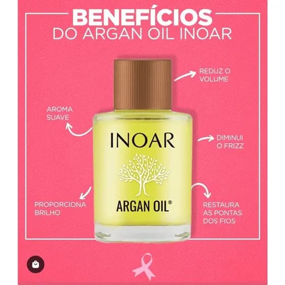 Óleo de tratamento de Argan Oil Inoar 7ml
