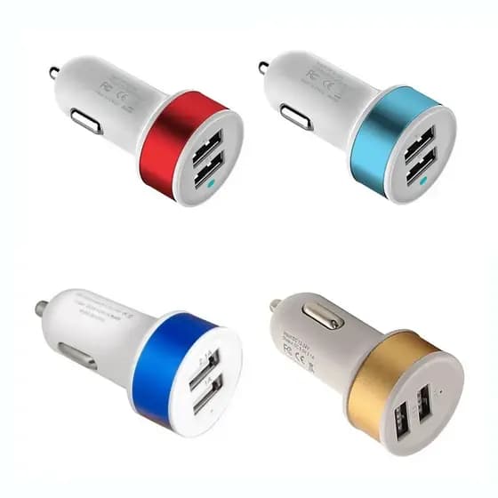 CARREGADOR VEICULAR 2 ENTRADAS USB PARA CELULAR - UNIDADE