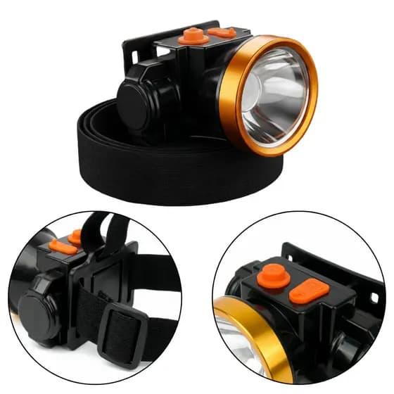 Lanterna de Cabeça LED Recarregável – Super Potente e à Prova D’Água | Ideal para Trilhas e Pesca