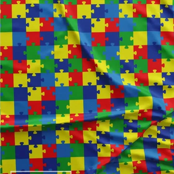Bandeira De Tecido Autismo