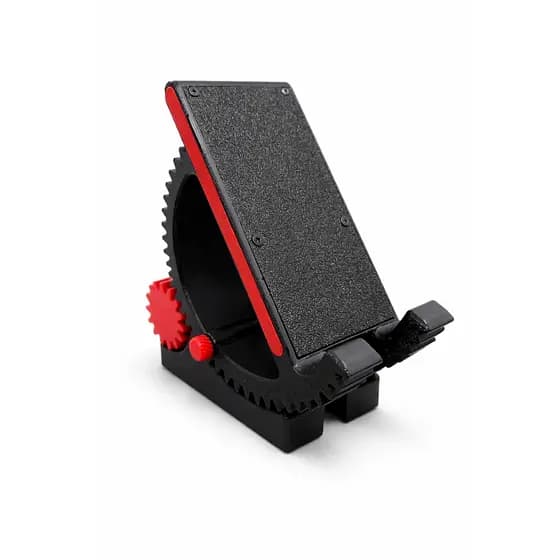 Suporte de Celular de Mesa Ajustável Estilo Industrial – Antiderrapante e Reforçado
