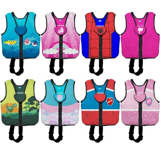 Colete Salva-Vidas Infantil Flutuador – Boia de Natação para Crianças 15 a 25kg Para Piscina e Praia