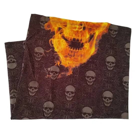 Bandana Balaclava Caveira Moto Bike Pesca UV50+ Sol Proteção Nuca Pescoço