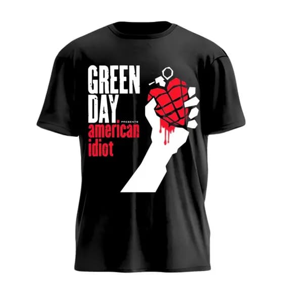 Camiseta Green Day Camiseta Banda Green Day American Idiot