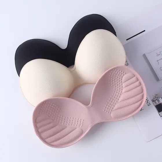 Almofada De Látex De 4 cm De Espessura Para O Peito Em Com Reposição Removível Roupa Íntima Forma De U Sutiã De Beleza Nas Costas