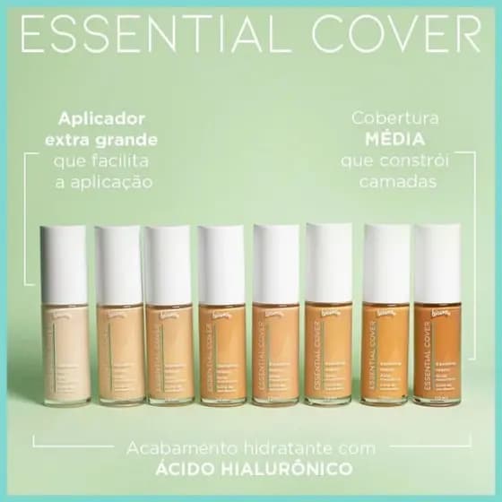 Corretivo Líquido Essential Cover Luisance Alta Cobertura Longa Duração