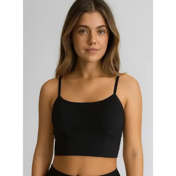 Sutiã Fitness Cropped com Bojo Removível para Academia