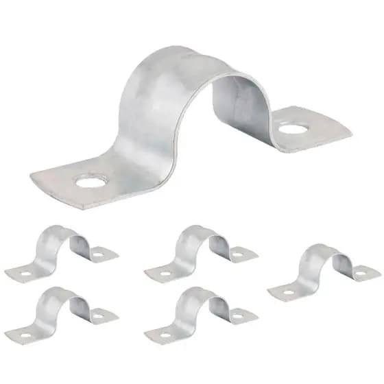 Kit 6 Abraçadeira Tipo U 20mm 1/2 Aço Fixação Canos Tubos