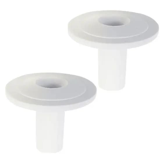Kit 2 Bucha Passagem De Fios Acabamento Para Cabos Em Parede Moveis Reforma Protetor Cabo Multiuso