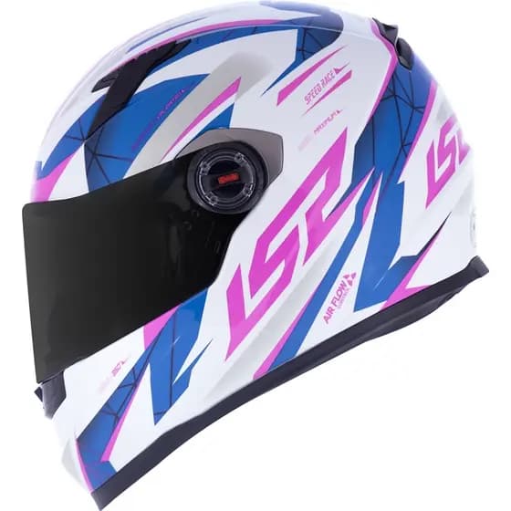 CAPACETE LS2 FF358 CLASSIC DRAZE – Branco Azul e Rosa