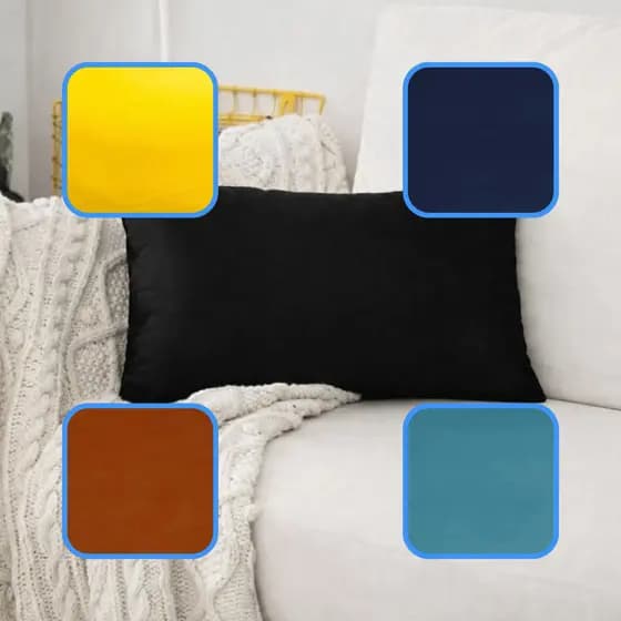 capa de almofada baguete Suede lisa ENVIO IMEDIATO