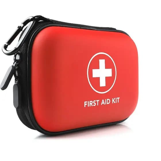 Caixa primeiros socorros portátil, kit de emergência para viagem camping de sobrevivência.