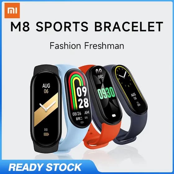 Novo Relógio Xiaomi M8 smartwatch IP67 À Prova D'água Tela HD D'água Grande Pressão Arterial Oxigênio Discagem Dinâmica Smart Watch