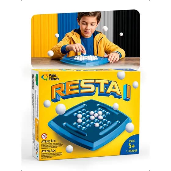 Jogo De Tabuleiro Resta 1 Clássico Estratégia E Raciocínio