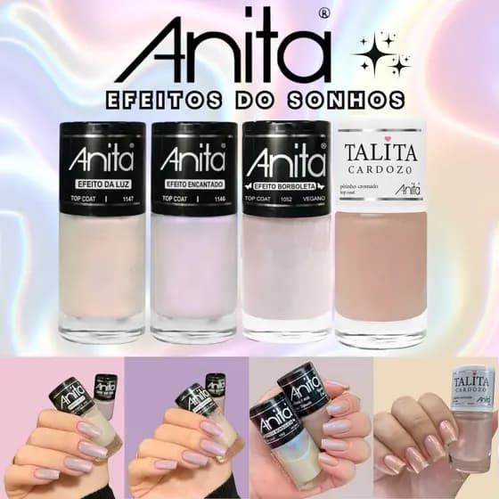 Esmaltes Anita Efeito Borboleta Luz Encantado Esmalte Casando na Tailândia