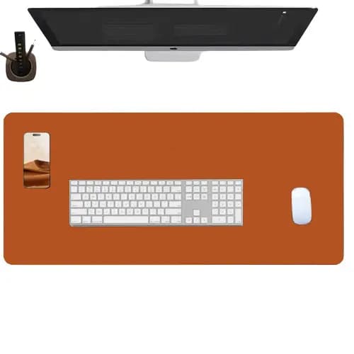 DESKPAD COURO GAMER ESCRITÓRIO MESA DECORAÇÃO 160X40