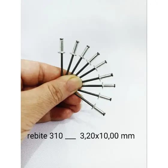 rebite pop repuxo de alumínio kit com 100 unidades