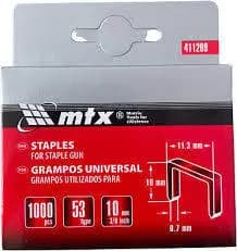 Kit 1000 Grampos MTX 10mm Tipo 53 – Aço Temperado Profissional