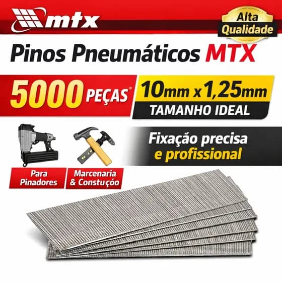 Pinos P/Pinadores Pneumaticos 10Mmx1,25X1Mm 5Mil Pçs 576029 Mtx