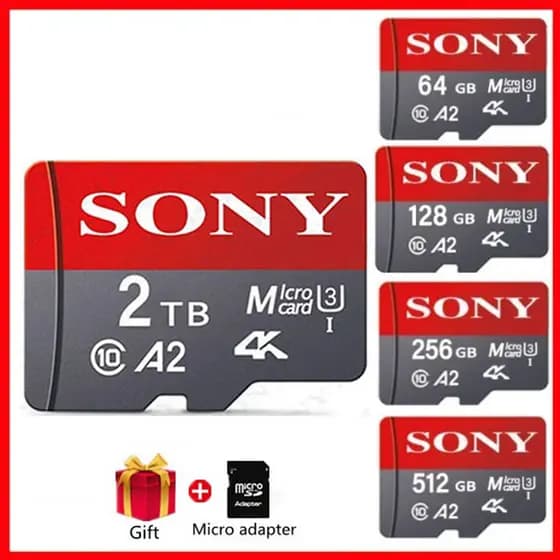 Micro 2 Tb SD/TF 32 Gb 256 1 512 64 128 Cartão Flash