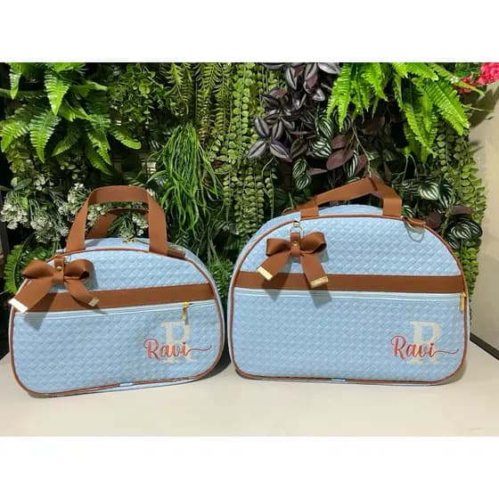kit mala maternidade menino personalizada 2 peças