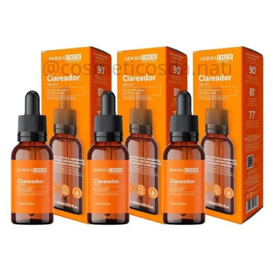 Kit com 3 Serum Efeito Clareador Dermachem