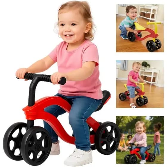 Bicicleta Equilíbrio Infantil Futurista Presente Bebê Triciclo Andador Segurança Passeio Diversão