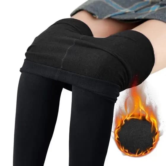 Meia calça Flanelada Cintura Alta fio 80 Térmica Inverno Forrada - Tamanho único com pé vc