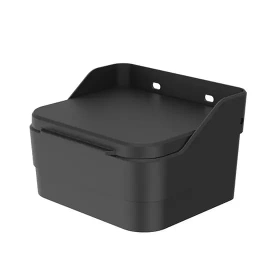 Saleiro Porta Sal Prático C/ Furo Fixação Parede Plástico Resistente Trium Cor Preto Ou