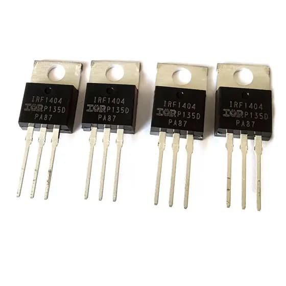 4 Transistor IRF1404 MOSFET Canal N 40V 162A TO-220 Original