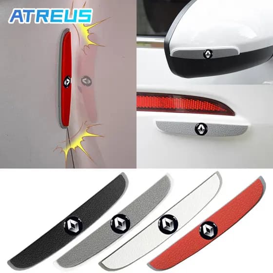 4 Peças Renault Proteção De Porta De Carro Automóvel Borda De Porta Anticolisão Protetor À Prova De Riscos Para Renault ZOE Clio Fluence Duster Megane 2 Sandero Kwid Logan Captur Scenic Kiger Koleos