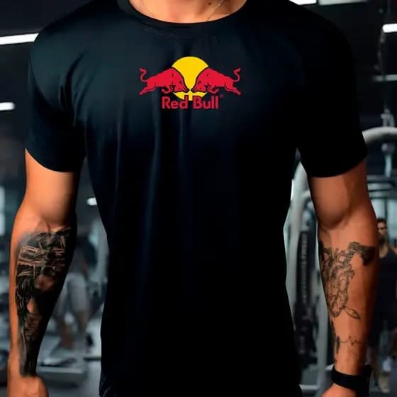 Camisa Masculina Dryfit Antiodor Treino Fitness Academia RED BULL