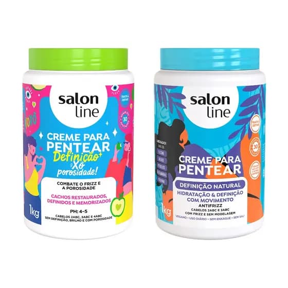 Kit Duplinha com 2 Cremes para Pentear Xô Porosidade + Definição Natural