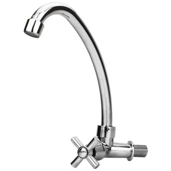 TORNEIRA DE PVC BICA MOVEL PAREDE CROMADA 1/2" - 01305903 - PROFIELD