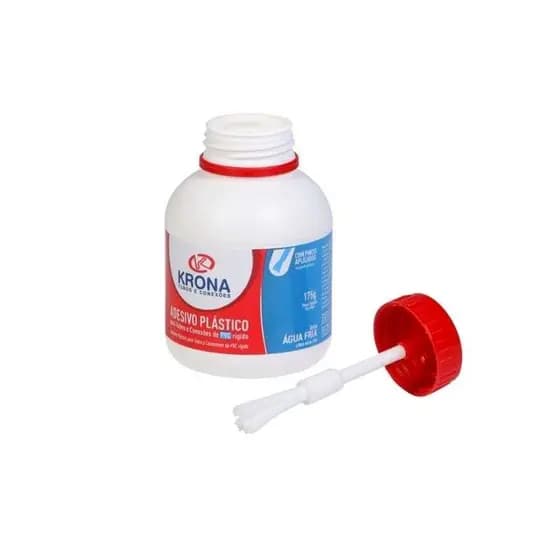 Cola Adesivo Plástico Krona 175g para Tubos e Conexões de PVC Rígido