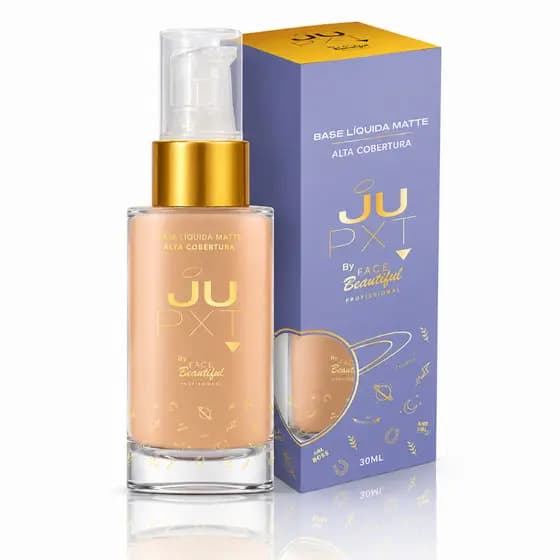 Base Liquida Matte Alta Cobertura JUPXT by Face Beautiful 30ml