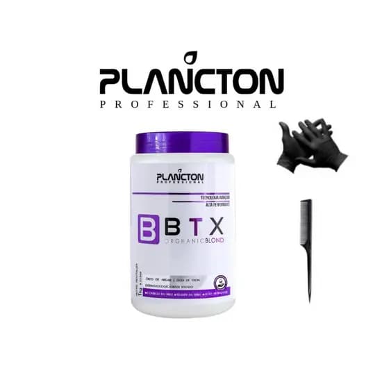 BTX Orghanic Platinum Matizador Redução de Volume 1Kg Plancton + Luvas