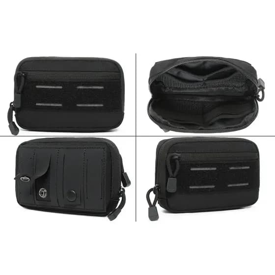 LUC Masculino Pequeno Molle Compact EDC Prático Organizador De Equipamentos Com Tiras Reflexivas , Adequado Para Viagens