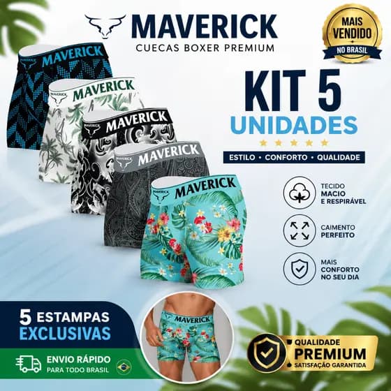 Kit 10 ou 5 Cuecas Boxer Masculino Adulto Microfibra