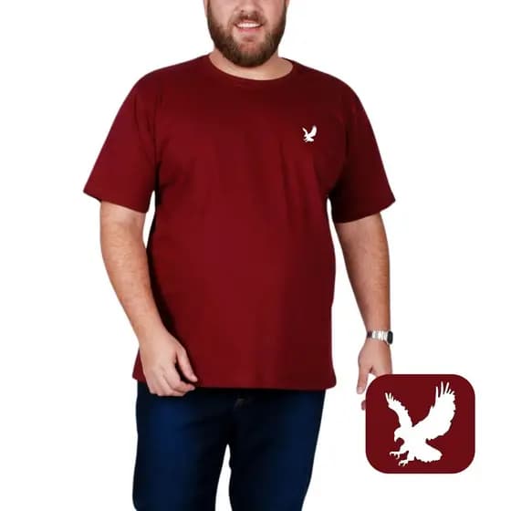 Camisetas Masculinas Premium Básica G1 G2 G3 G4 G5 Estampa Aguia