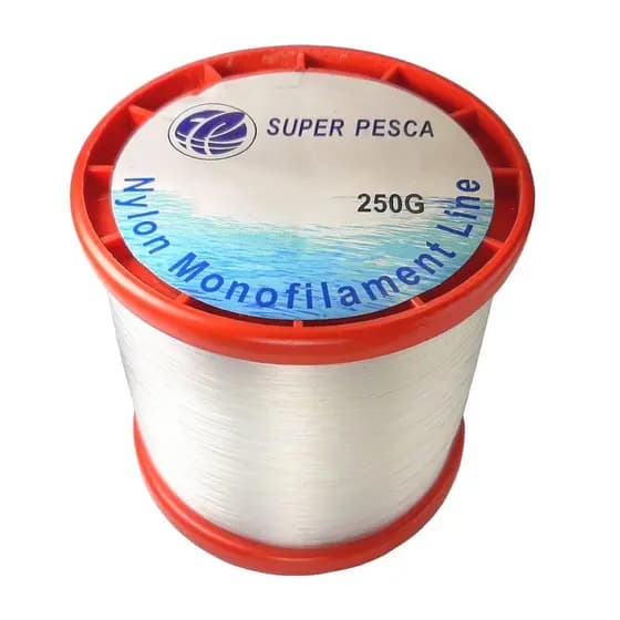 kit com 20un de Linha Pesca Monofilamento Bobina 250g Super rede Pesca